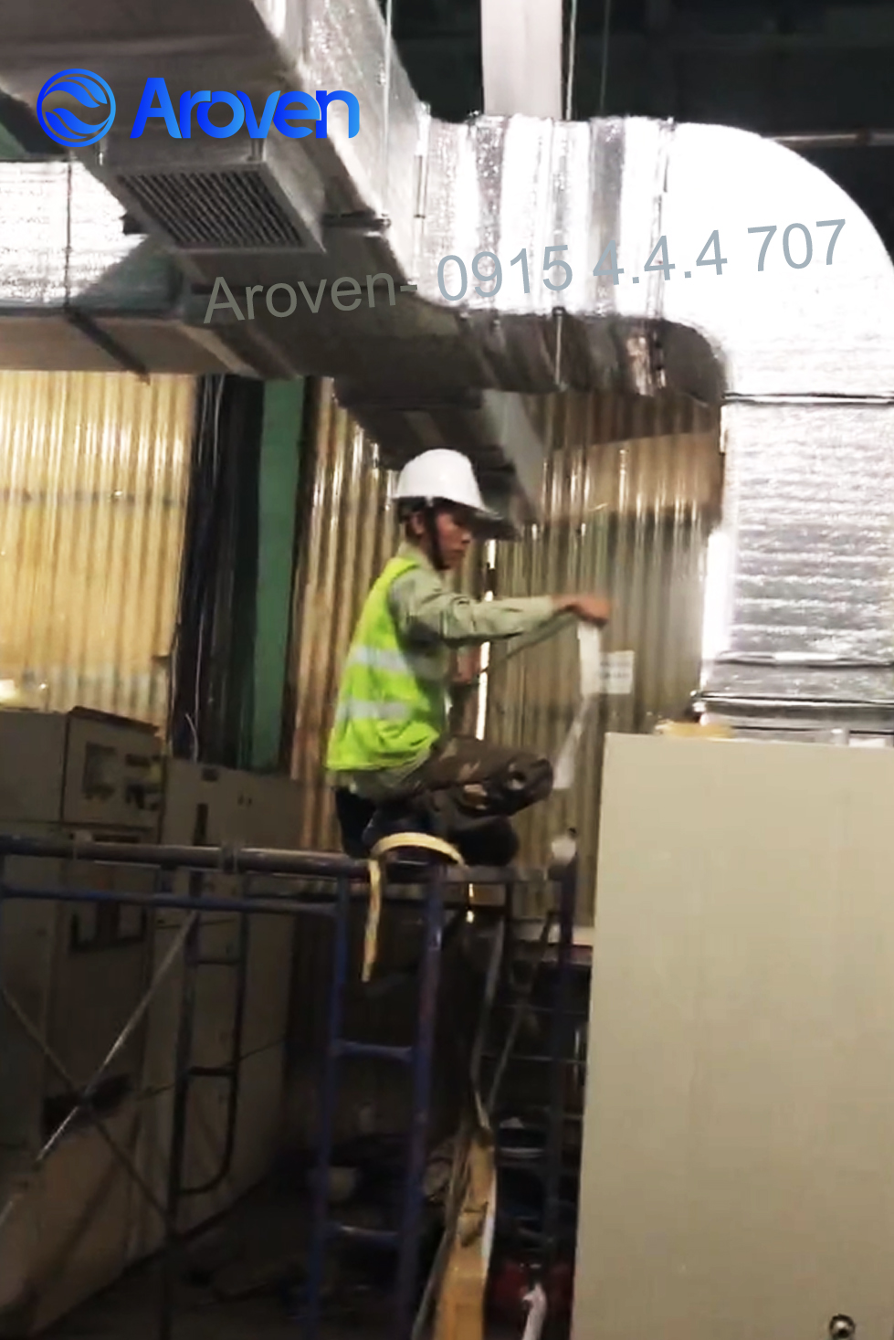 Aroven điều hòa packaged nối ống gió, giải nhiệt nước2
