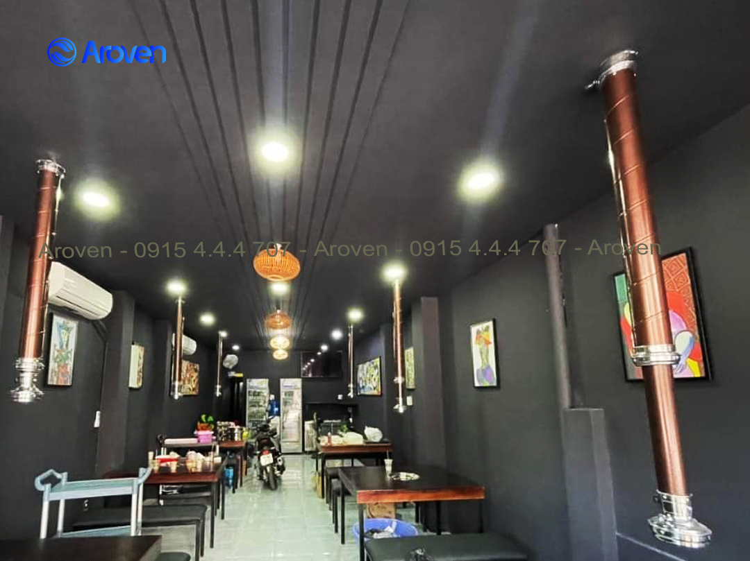 Aroven tư vấn, thiết kế, sản xuất và thi công hệ thống hút mùi bếp Aroven tư vấn, thiết kế, sản xuất và thi công hệ thống hút mùi bếp