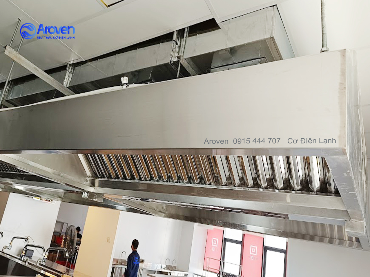 Aroven tư vấn, thiết kế, sản xuất và thi công hệ thống hút mùi bếp Aroven tư vấn, thiết kế, sản xuất và thi công hệ thống hút mùi bếp