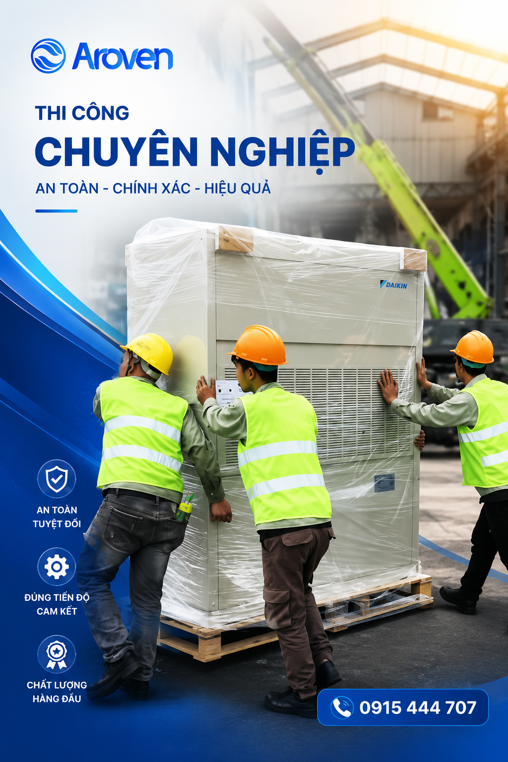 Aroven sản xuất thi công lắp đặt HVAC4