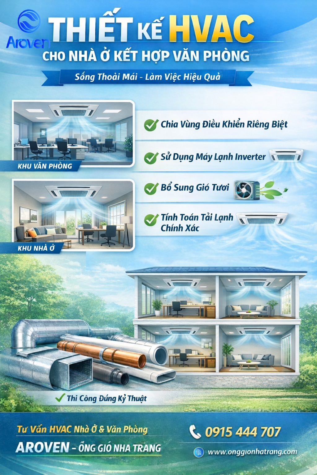 Aroven HVAC nhà ở & văn phòng
