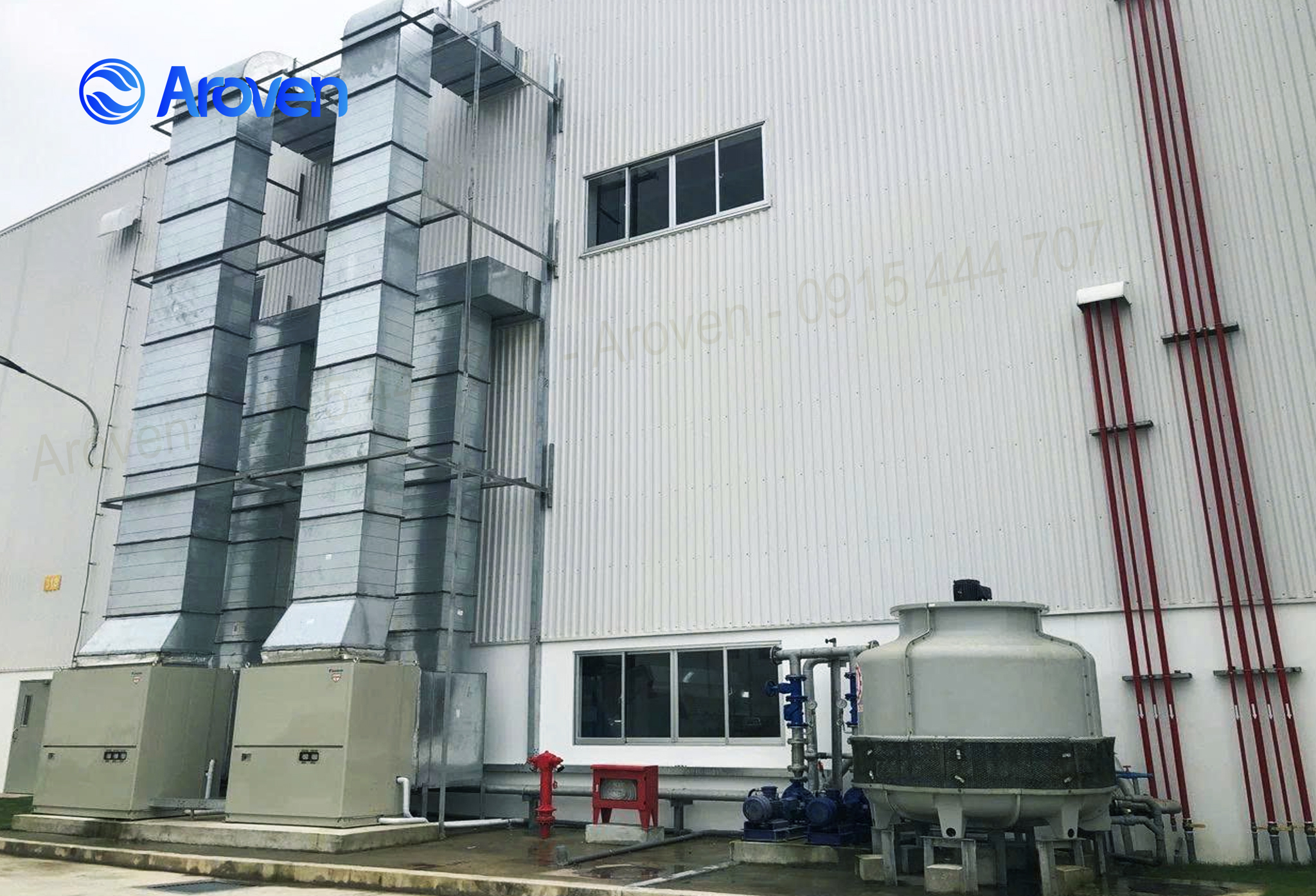 Aroven Máy lạnh Packed giải nhiệt nước bằng tháp giải nhiệt..