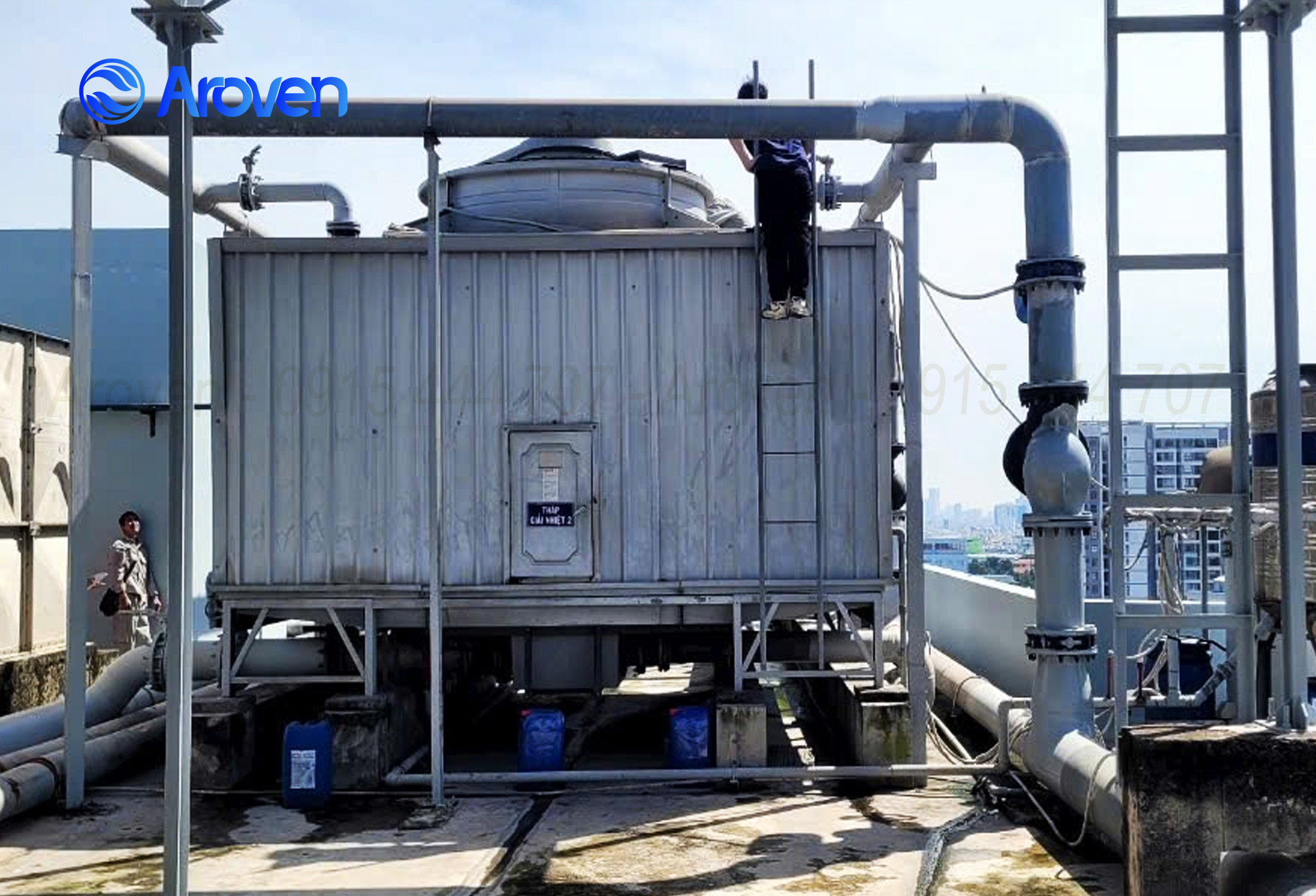 Aroven Máy lạnh Packed giải nhiệt nước bằng tháp giải nhiệt