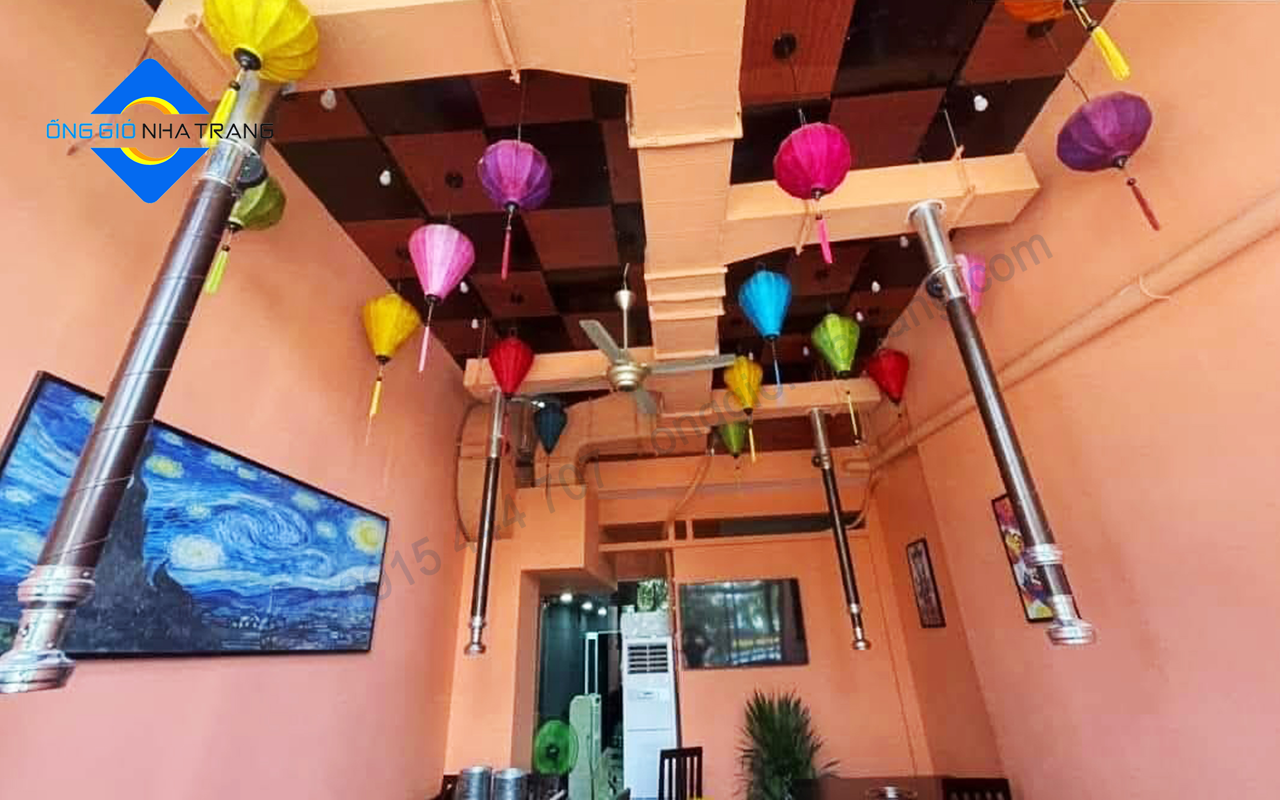 Ống Gió Nha Trang Tư vấn, thiết kế, sản xuất, thi công hệ thống hút khói nhà hàng