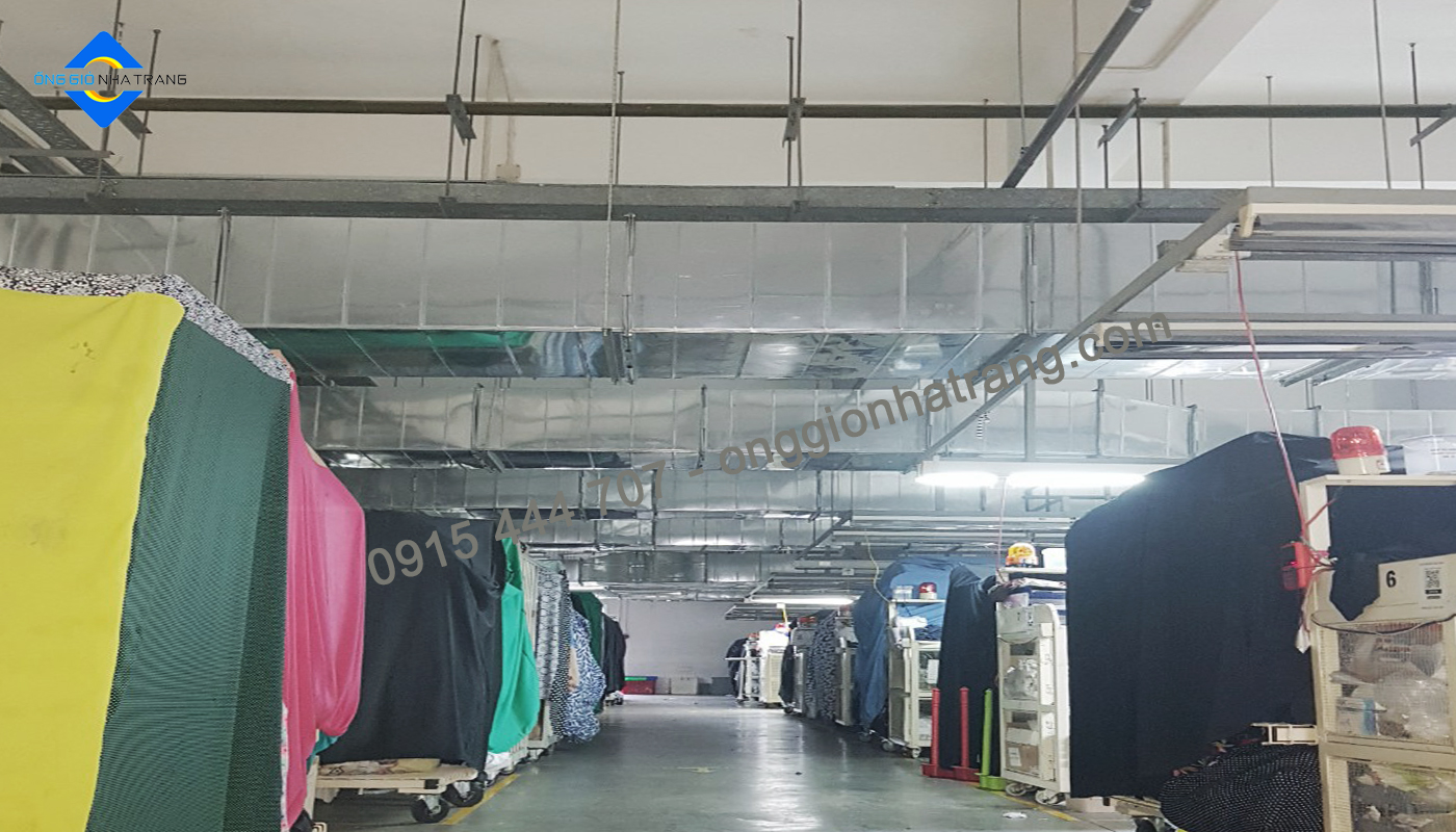 Ống Gió Nha Trang Tư vấn, thiết kế, sản xuất, thi công hệ thống thông gió làm mát nhà xưởng