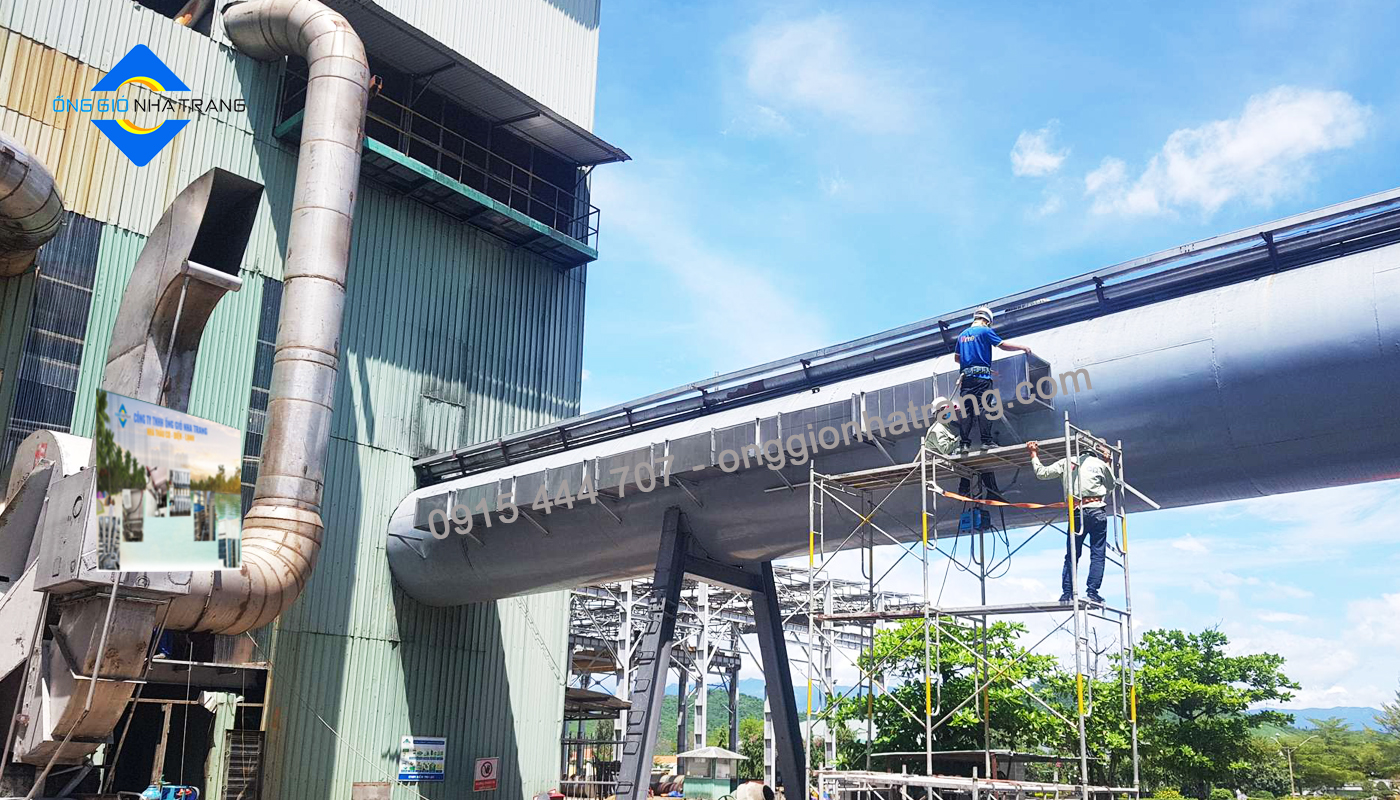 Ống Gió Nha Trang thi công hệ thống ống gió làm mát nhà xưởng