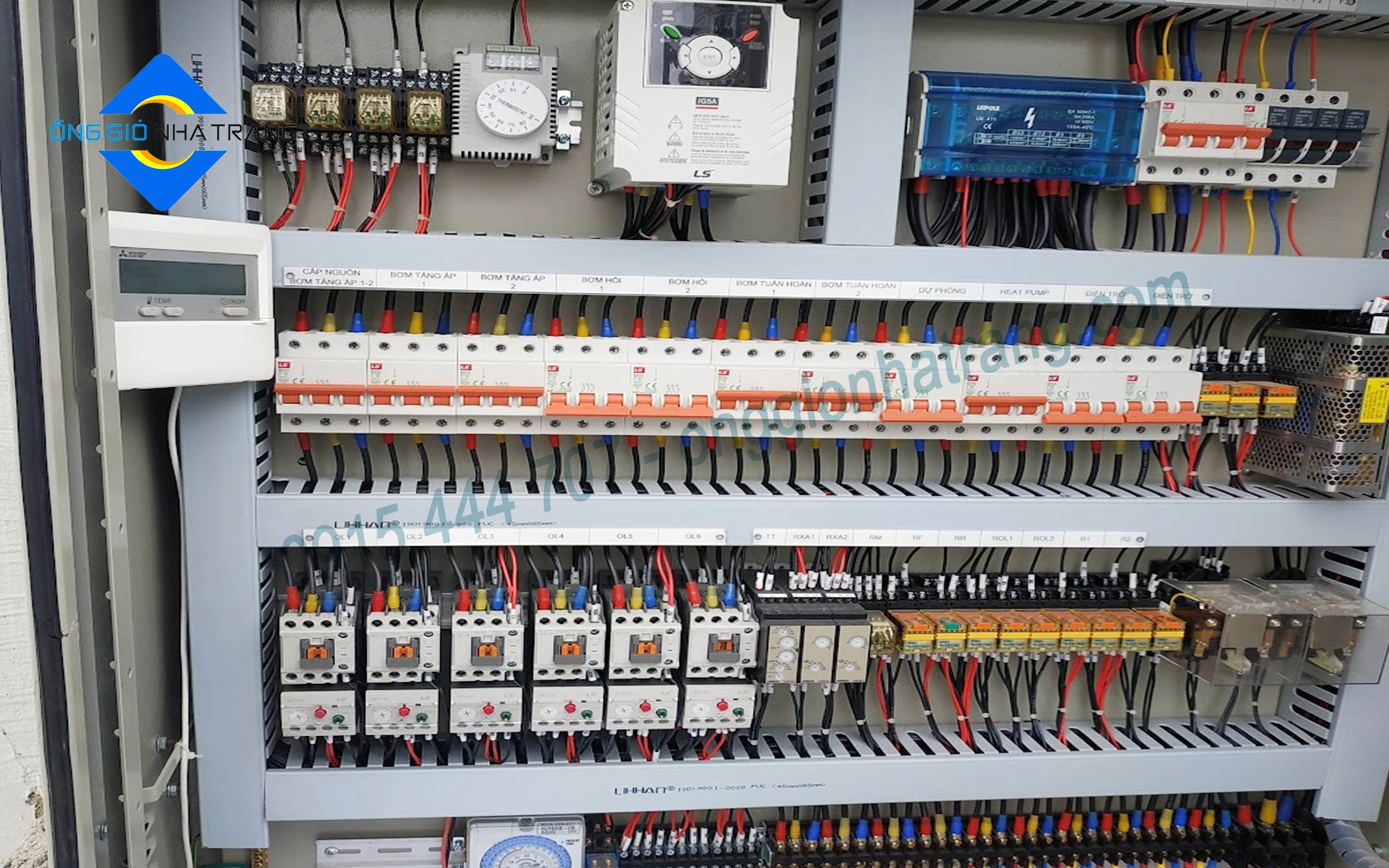 Thi cong he thong co dien   Ong Gio Nha Trang thuc hien 2